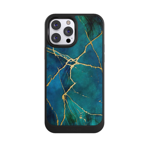 Apple iPhone 13 Pro Max NIVOcore Look minéral glamour bleu or