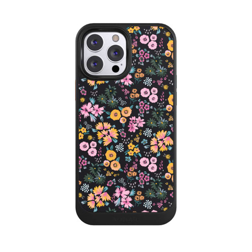 Apple iPhone 13 Pro Max NIVOcore Kleine bunte Blumen Schwarz 2