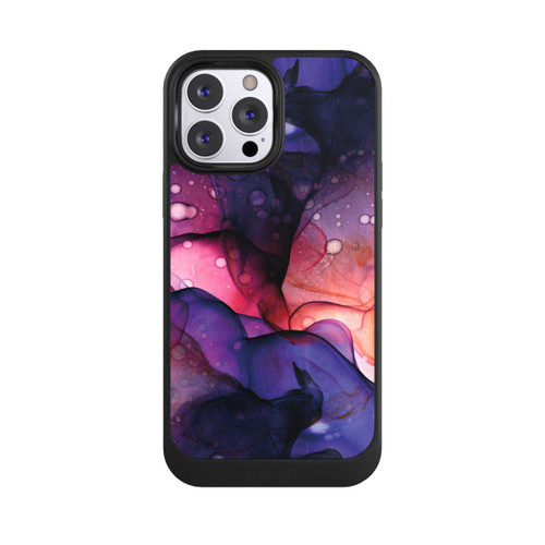 Apple iPhone 13 Pro Max NIVOcore Flüssige Kunst Lila-Pink