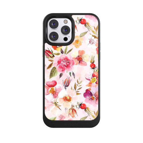 Apple iPhone 13 Pro Max NIVOcore Hagebuttentapete Rosa Frühling