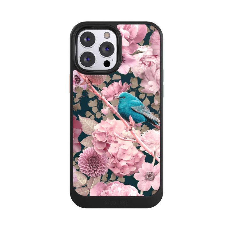 iPhone 13 Pro Max NIVOcore Spatzen im rosa Blumenmuster