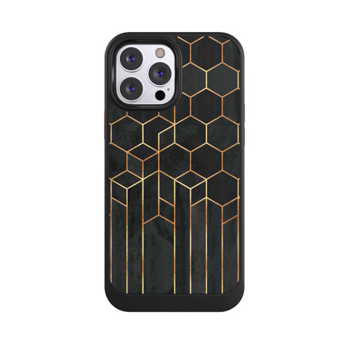 Apple iPhone 13 Pro Max NIVOcore Hexagones noirs