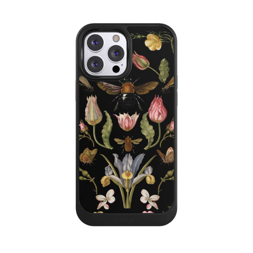 Apple iPhone 13 Pro Max NIVOcore Wildblumen und Biene Schwarz