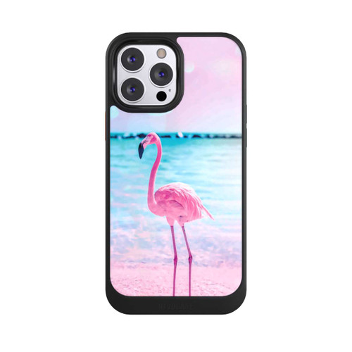 Apple iPhone 13 Pro Max NIVOcore Rosa Flamingo am Meer