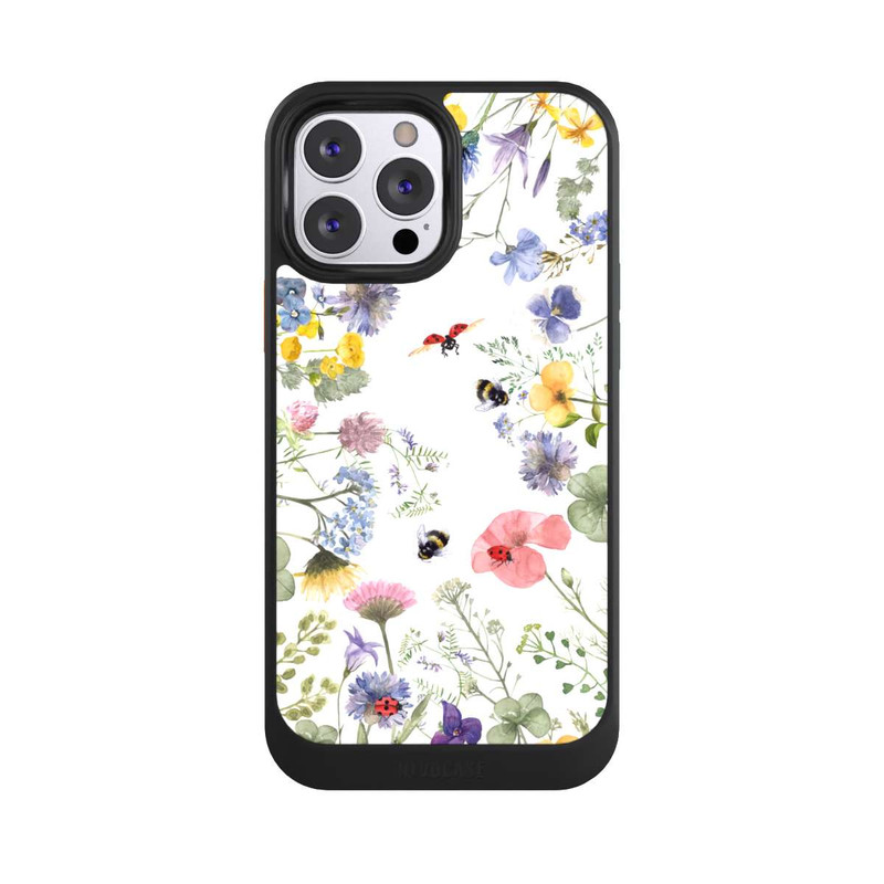iPhone 13 Pro Max NIVOcore Bunte Frühlingsblumen und Bienen