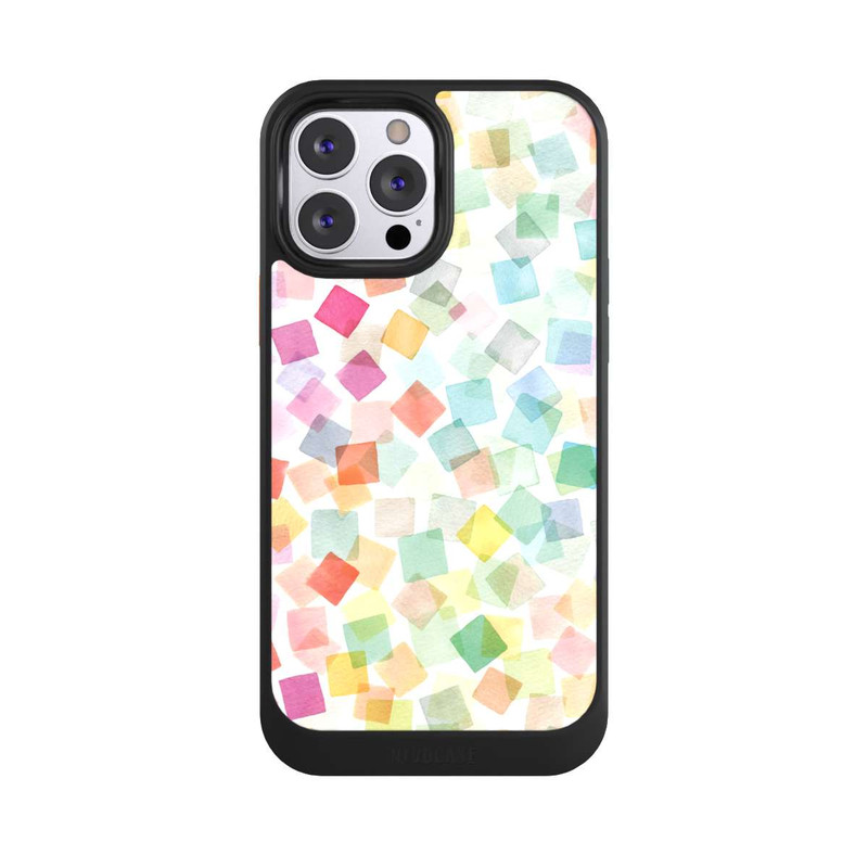 iPhone 13 Pro Max NIVOcore Konfetti geometrische Plaids Regenbogen