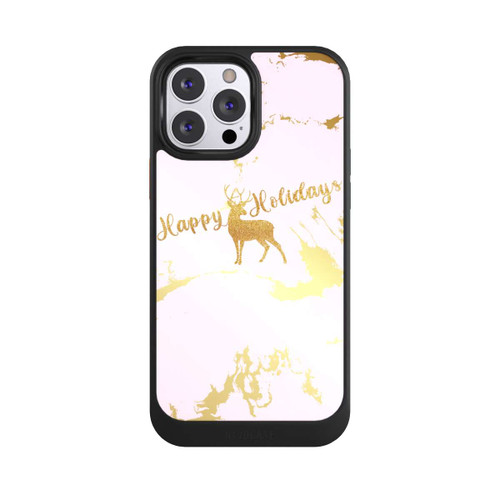 Apple iPhone 13 Pro Max NIVOcore Happy Holidays Reindeer Gold