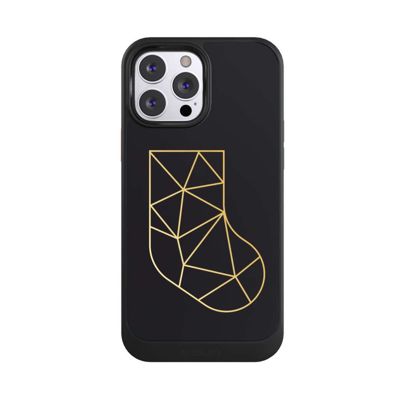 iPhone 13 Pro Max NIVOcore goldene polygonale Socke