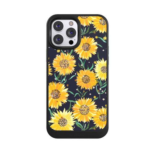 Apple iPhone 13 Pro Max NIVOcore Sonnenblumen schwarz
