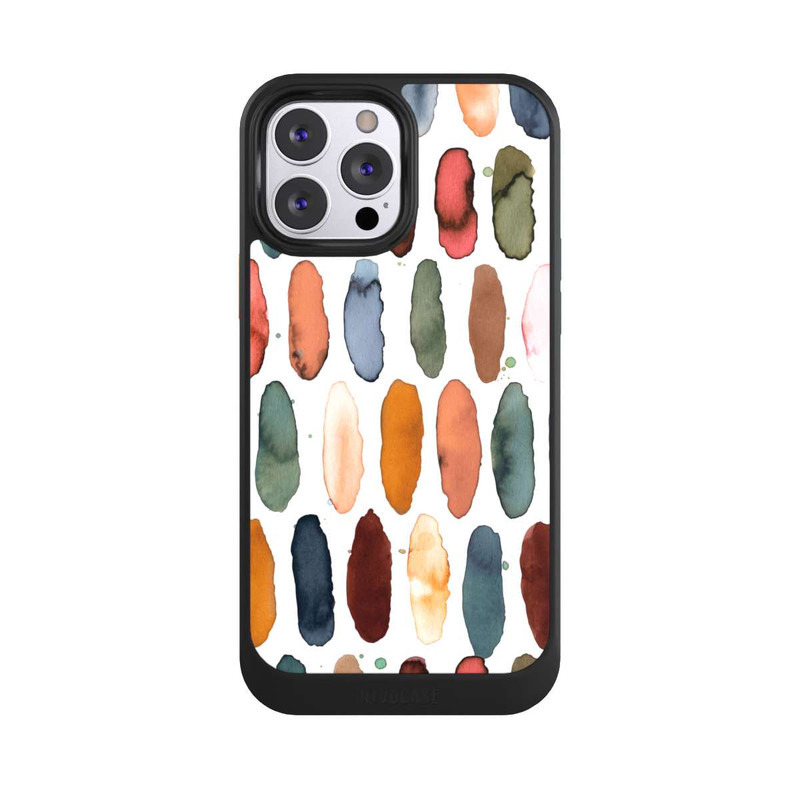 iPhone 13 Pro Max NIVOcore Aquarellstriche aus mineralischem Terrakotta