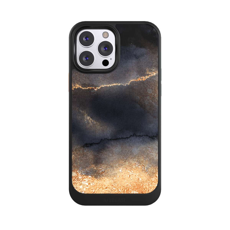 iPhone 13 Pro Max NIVOcore Schwarzer Marmor Goldstaub Look