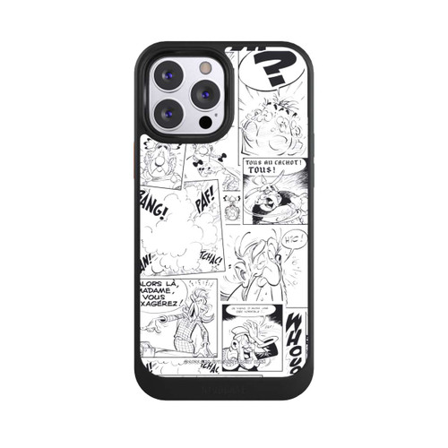 Apple iPhone 13 Pro Max NIVOcore Asterix Comic Schwarz und Weiß