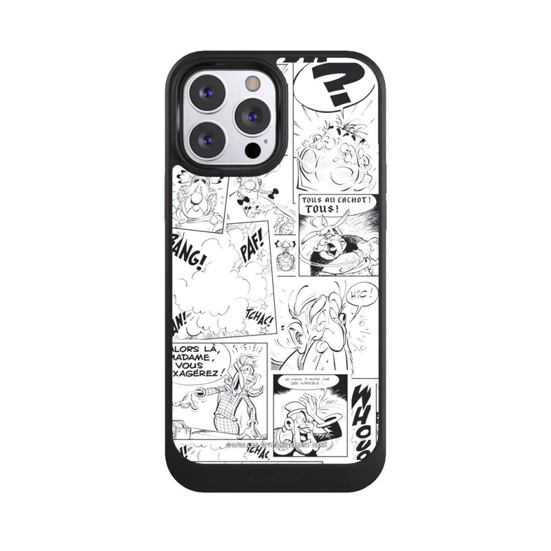 iPhone 13 Pro Max NIVOcore Asterix Comic Schwarz und Weiß