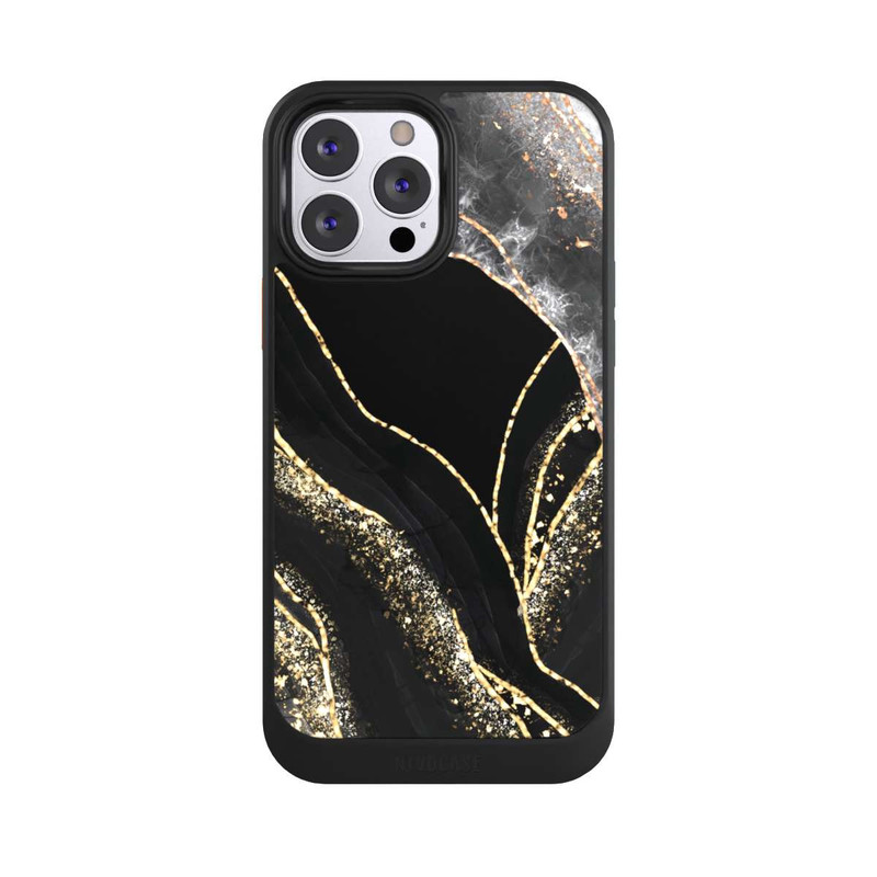 iPhone 13 Pro Max NIVOcore Dunkler Marmor Gold