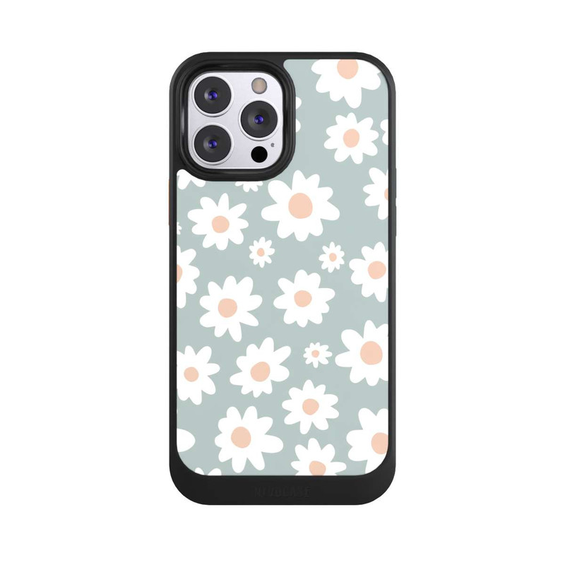 iPhone 13 Pro Max NIVOcore Gänseblümchen Muster grün
