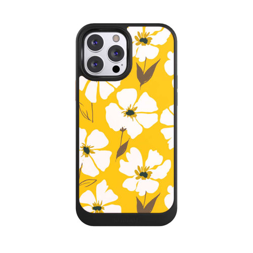 Apple iPhone 13 Pro Max NIVOcore Blumenwiese auf Gelb Ocker