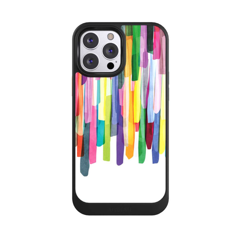iPhone 13 Pro Max NIVOcore Bunte Streifen Weißer Hintergrund
