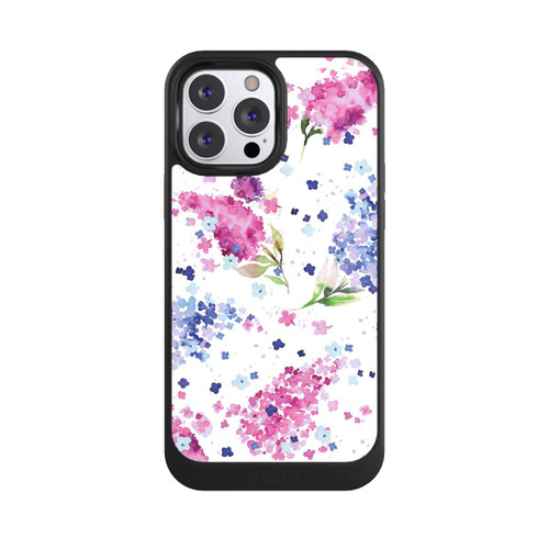 Apple iPhone 13 Pro Max NIVOcore Hortensien Lila und Rosa Blumen
