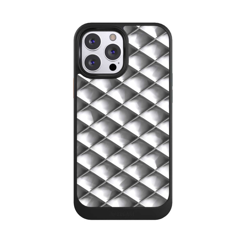 iPhone 13 Pro Max NIVOcore Glamour Silver Squares
