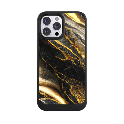Apple iPhone 13 Pro Max NIVOcore Schwarze Marmor Goldschichten