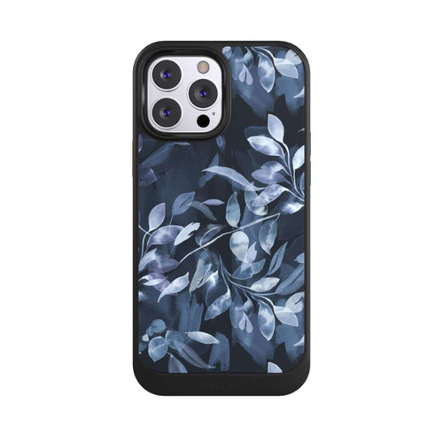Apple iPhone 13 Pro Max NIVOcore Aquarelle Feuilles Mystiques Marine