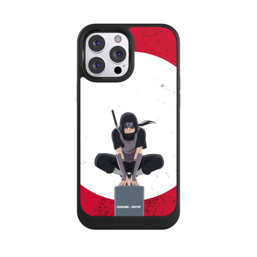 Apple iPhone 13 Pro Max NIVOcore Itachi Uchiha Symbol Roter Hintergrund