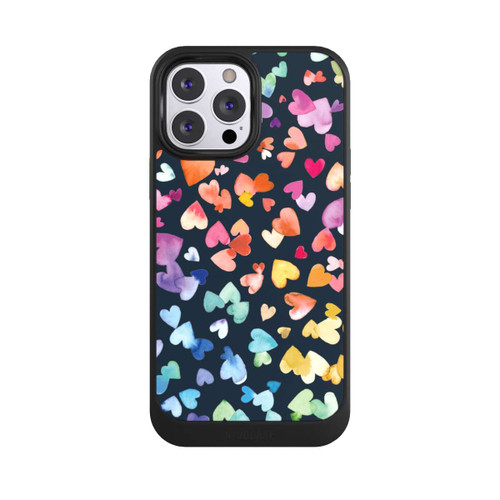 Apple iPhone 13 Pro Max NIVOcore Valentinstag Herzen Schwarz