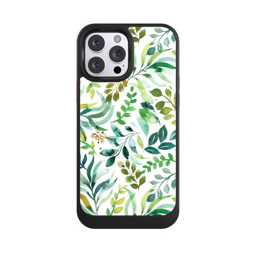 Apple iPhone 13 Pro Max NIVOcore Aquarell Palmenblätter Botanisch Grün