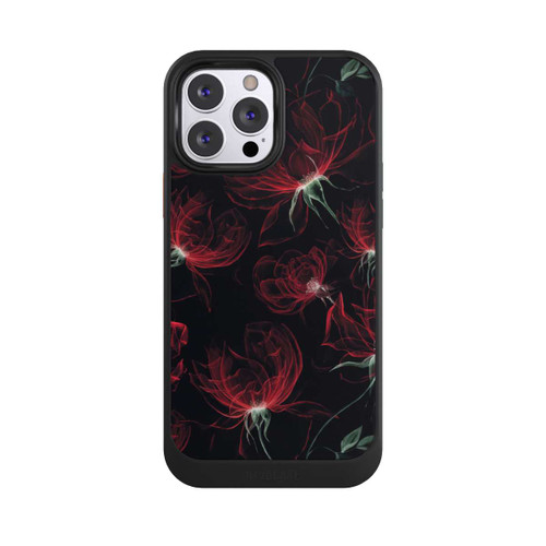 Apple iPhone 13 Pro Max NIVOcore Tapete mit roten Blumen