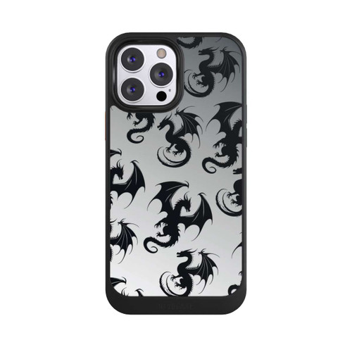 Apple iPhone 13 Pro Max NIVOcore Dragon Pattern Grey
