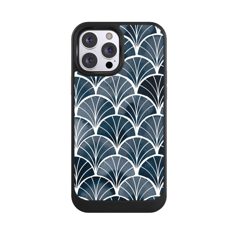 iPhone 13 Pro Max NIVOcore Botanische Brise Art Deco Grau