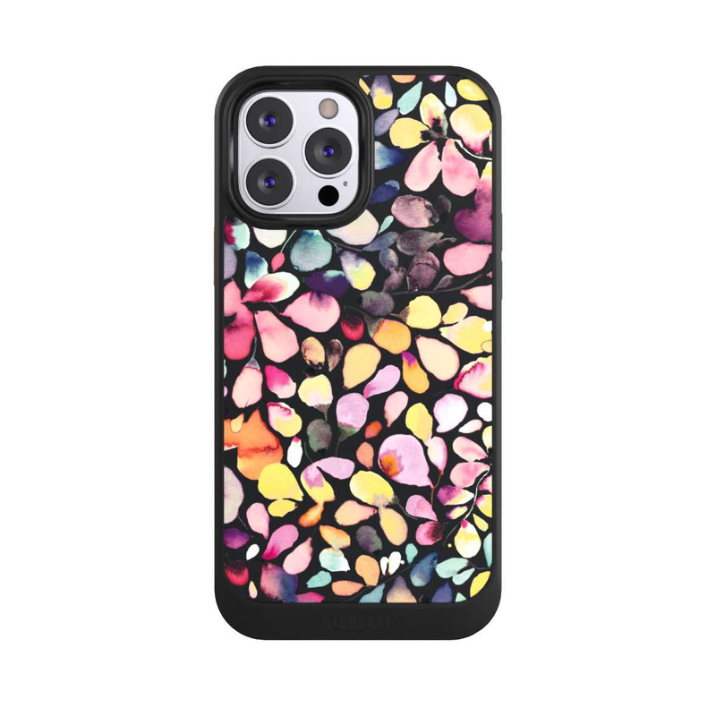 iPhone 13 Pro Max NIVOcore Eukalyptus Aquarellblätter Schwarz