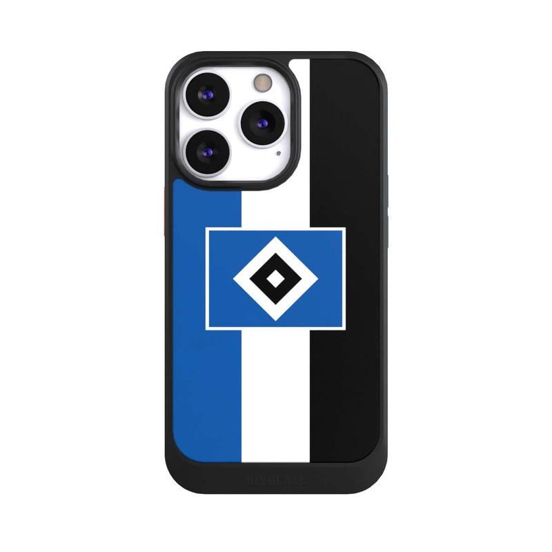 iPhone 13 Pro NIVOcore HSV Streifen - Blau-Weiß-Schwarz
