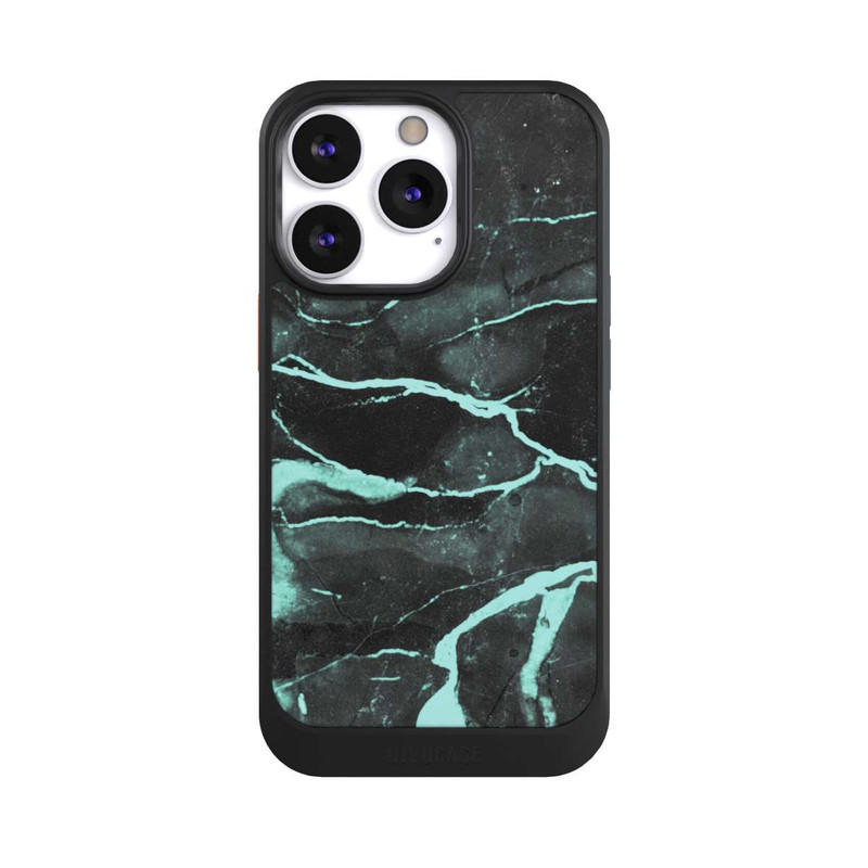 iPhone 13 Pro NIVOcore Grauer und blauer Marmor