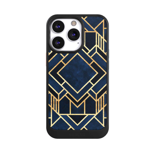 Apple iPhone 13 Pro NIVOcore Kunst Deko Blau Golddruck