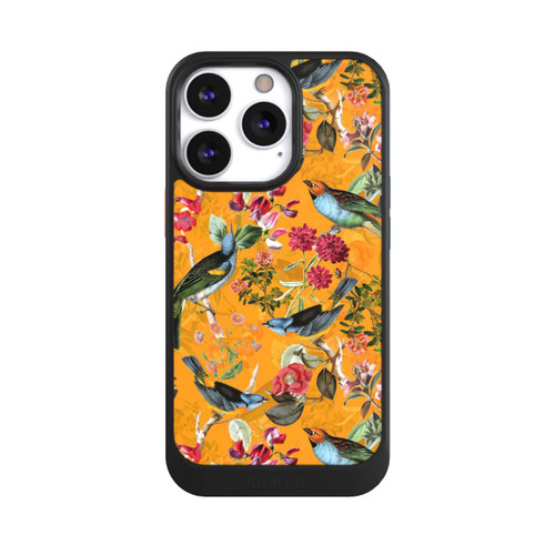 Apple iPhone 13 Pro NIVOcore Oiseaux Fleurs Fond d'écran