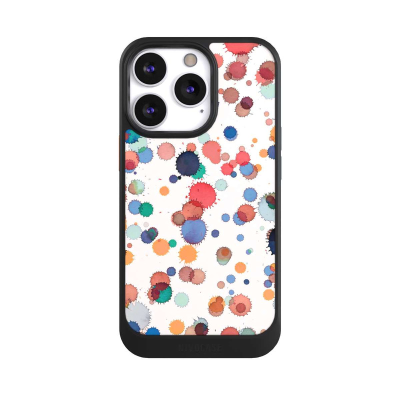 iPhone 13 Pro NIVOcore Tropfen Aquarell Textur Blau Gelb