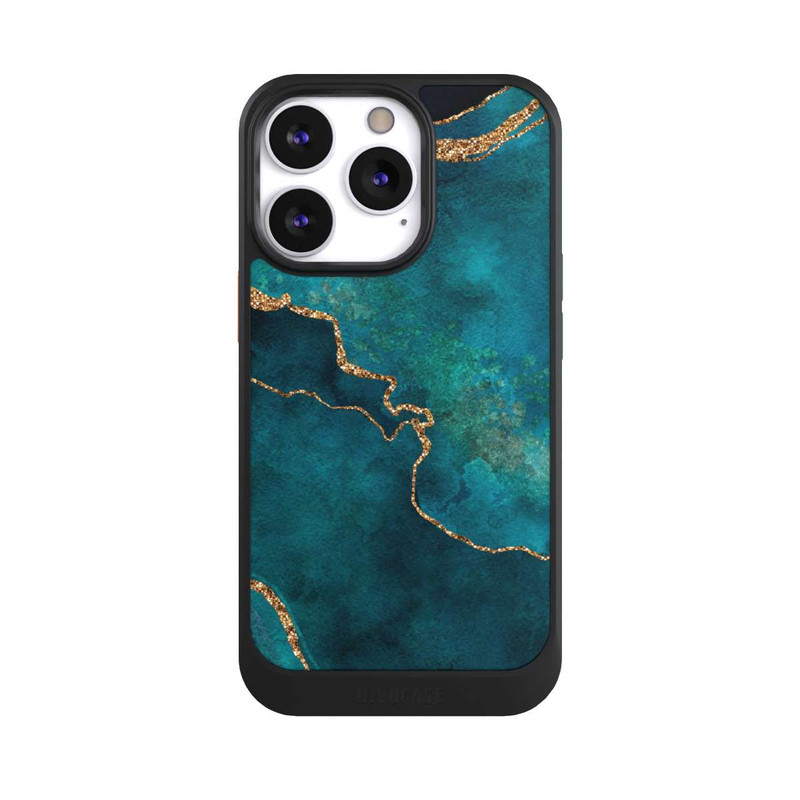 iPhone 13 Pro NIVOcore Edelstein glänzend aquamarin