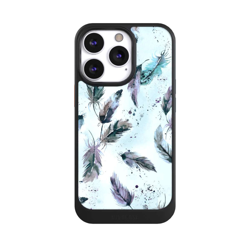 iPhone 13 Pro NIVOcore Plumes Magiques Bleu Doux