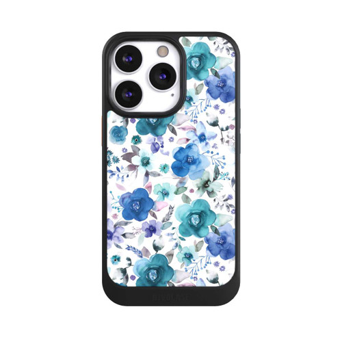 Apple iPhone 13 Pro NIVOcore Bouquets de fleurs d'hiver bleu