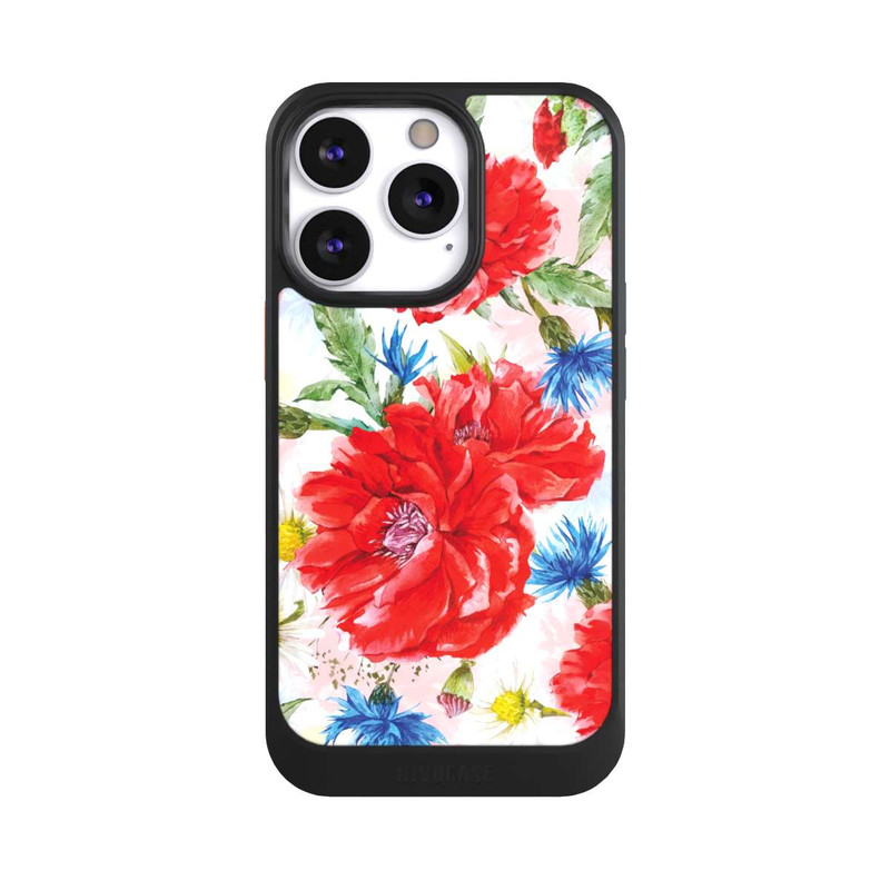 iPhone 13 Pro NIVOcore Prairie d'Été, Bleuets et Coquelicots