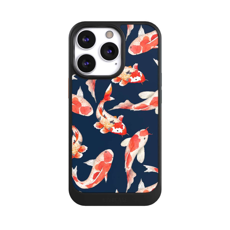 iPhone 13 Pro NIVOcore Koi auf blauem Hintergrund