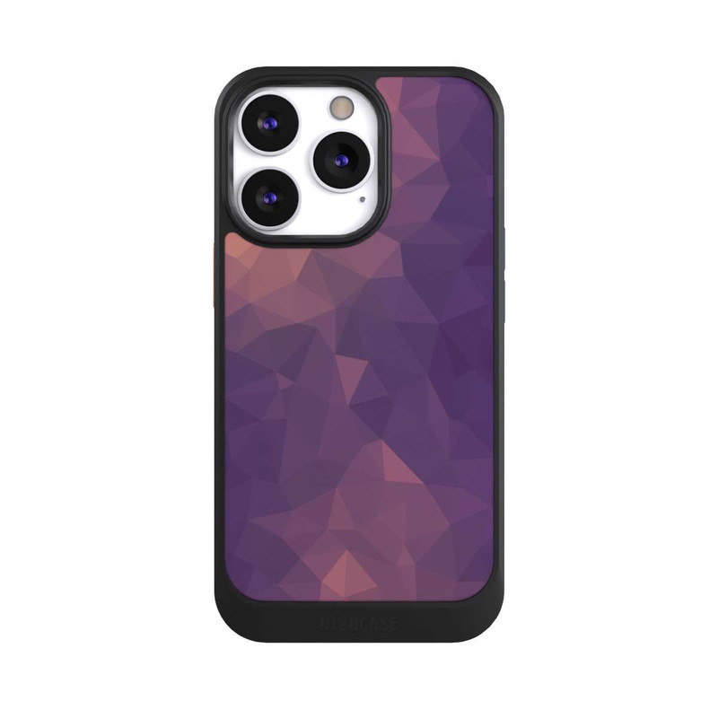 iPhone 13 Pro NIVOcore Polygonal Mosaic Rouge/Violet
