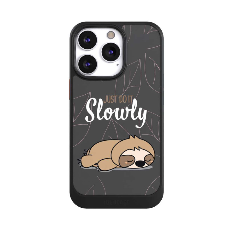 iPhone 13 Pro NIVOcore Just Do It Slowly Sloth Grey