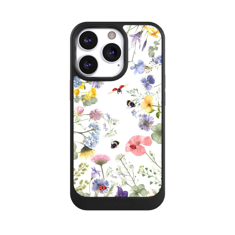 iPhone 13 Pro NIVOcore Bunte Frühlingsblumen und Bienen
