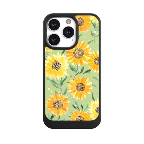 Apple iPhone 13 Pro NIVOcore Sonnenblumen grün