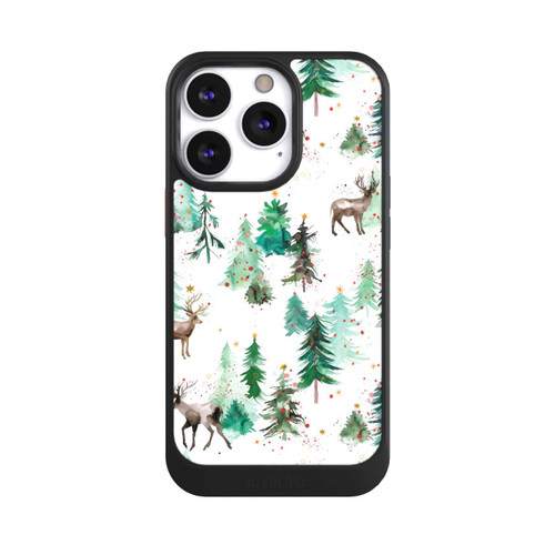 Apple iPhone 13 Pro NIVOcore Cerfs et arbres de Noël d'hiver