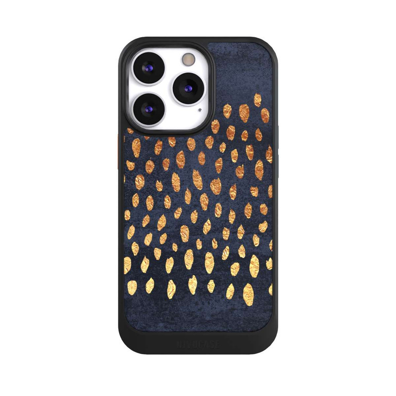 iPhone 13 Pro NIVOcore Muster Gold und Marine
