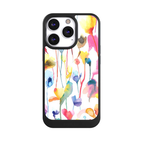 Apple iPhone 13 Pro NIVOcore Aquarell Wildblumen bunt