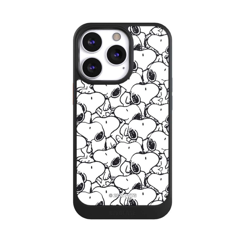 iPhone 13 Pro NIVOcore Snoopy Pattern Noir & Blanc